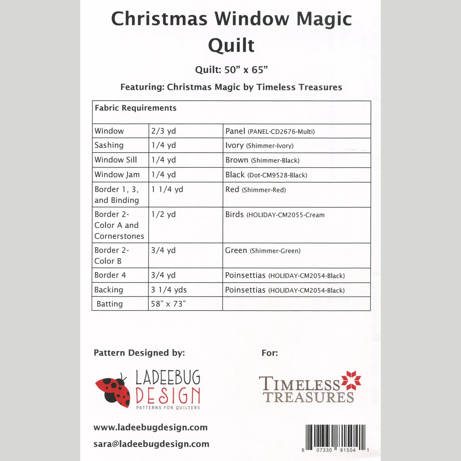 Christmas Window Magic Quilt Pattern - Image 2