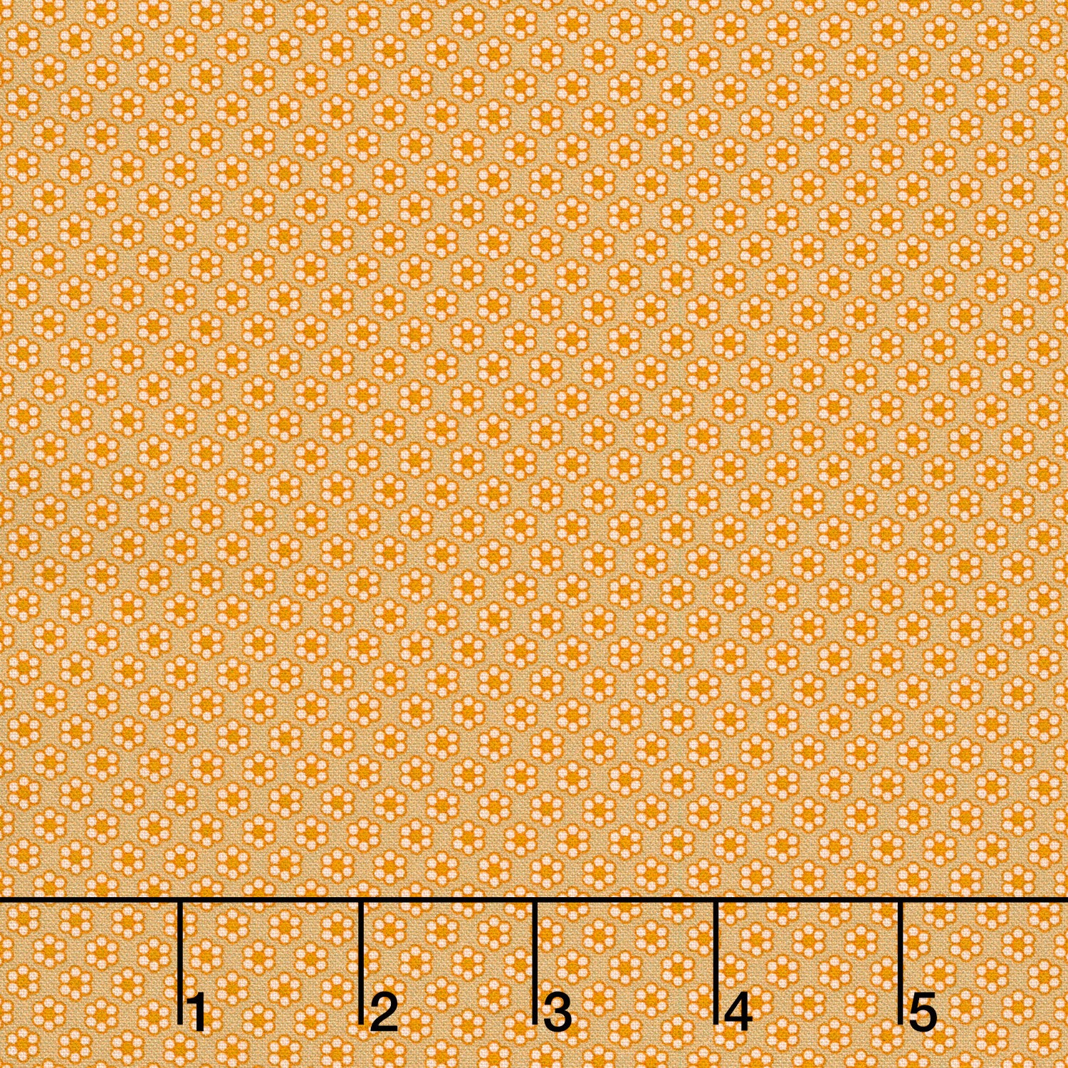 Circa - Sharp Cheddar Little Daisy Khaki Yardage