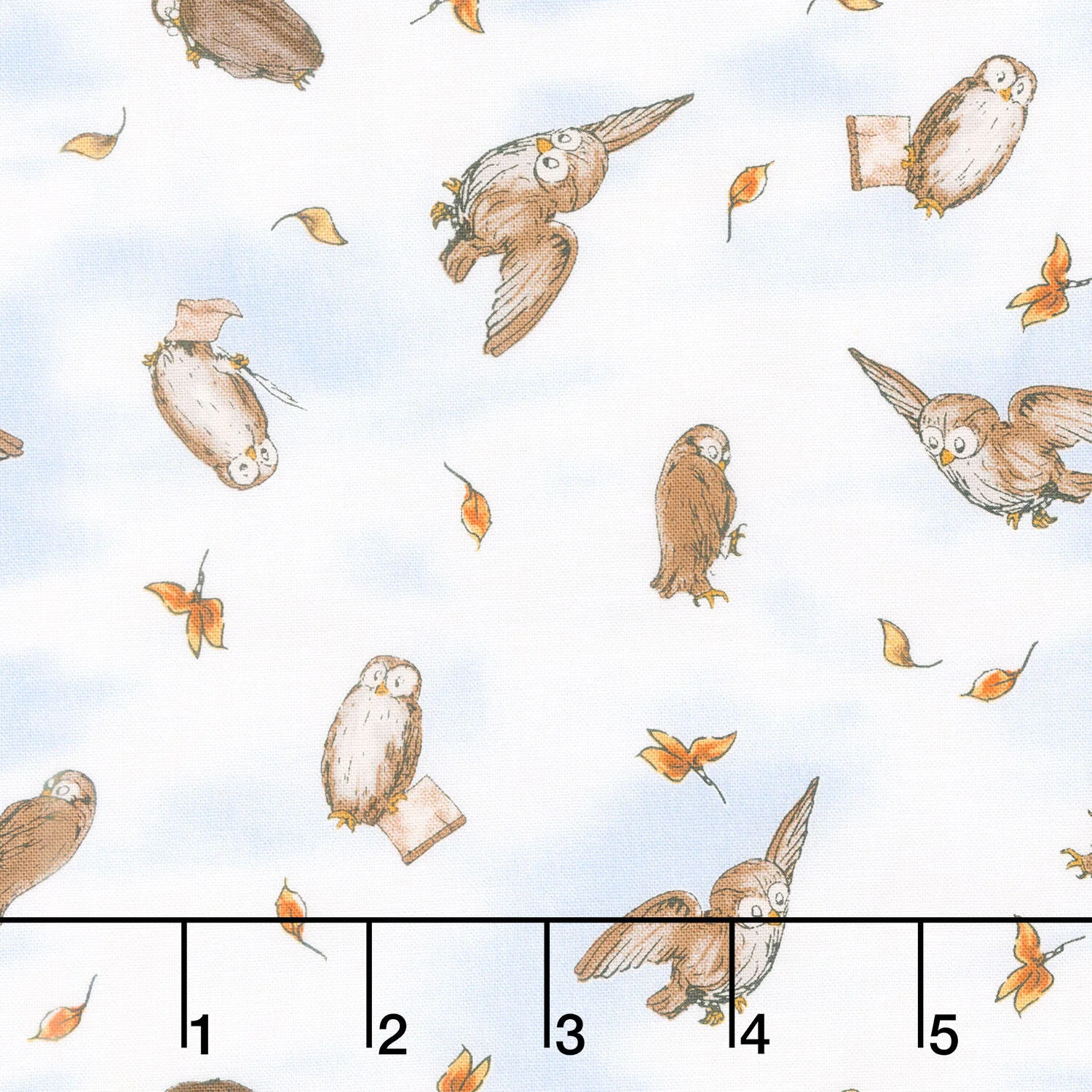 Classic Winnie - Owls Light Blue Yardage