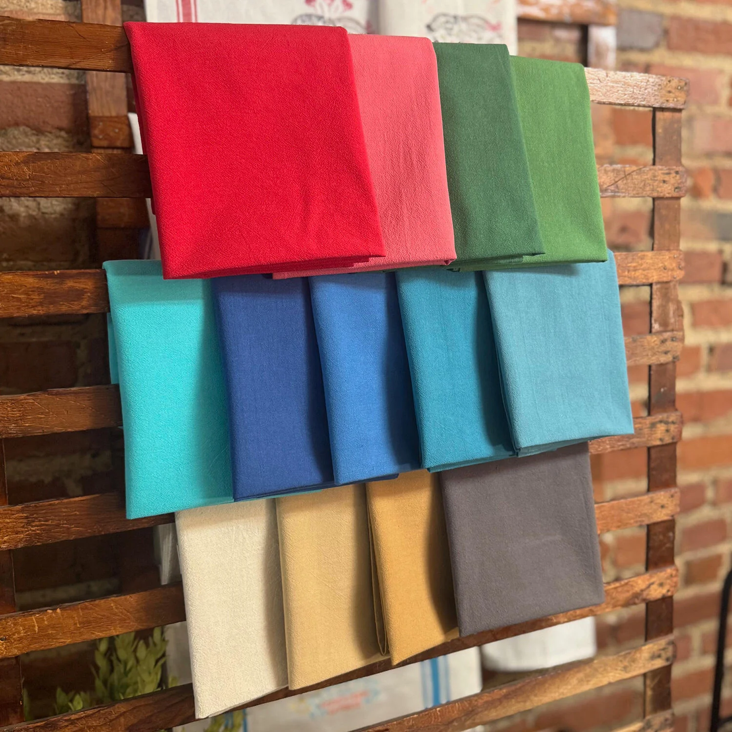 Color Dyed Flour Sack Dishtowel - Royal - Image 4