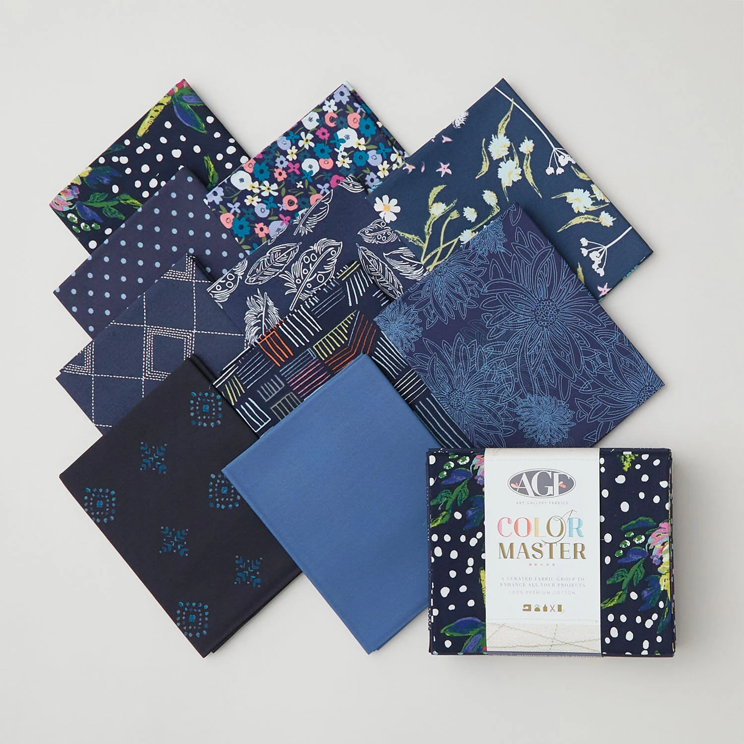 Color Master No. 10 Midnight Ocean Edition Favorites - Fat Quarter Bundle 10 Pc