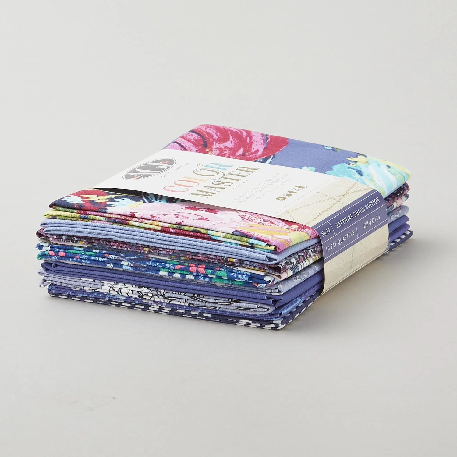 Color Master No. 14 Sapphire Shine Edition Favorites - Fat Quarter Bundle 10 Pc - Image 2