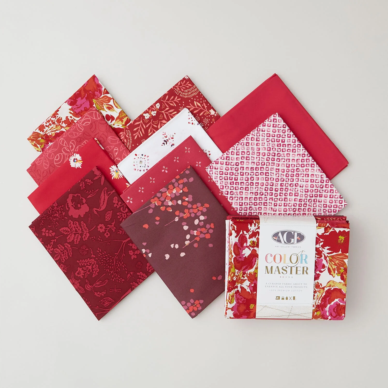 Color Master No. 19 Pomegranate Tart Edition Favorites - Fat Quarter Bundle 10 Pc