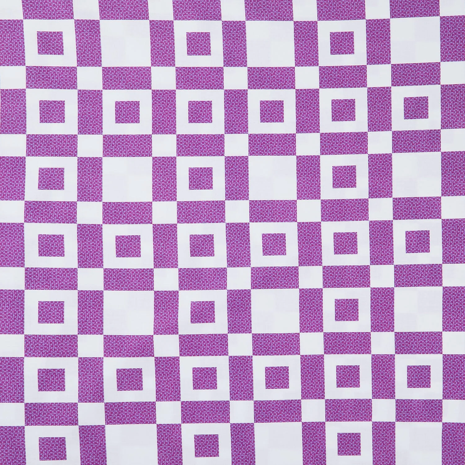 Colorblock Party Cheater Prints - Checkers Violet White 108" Wide Backing