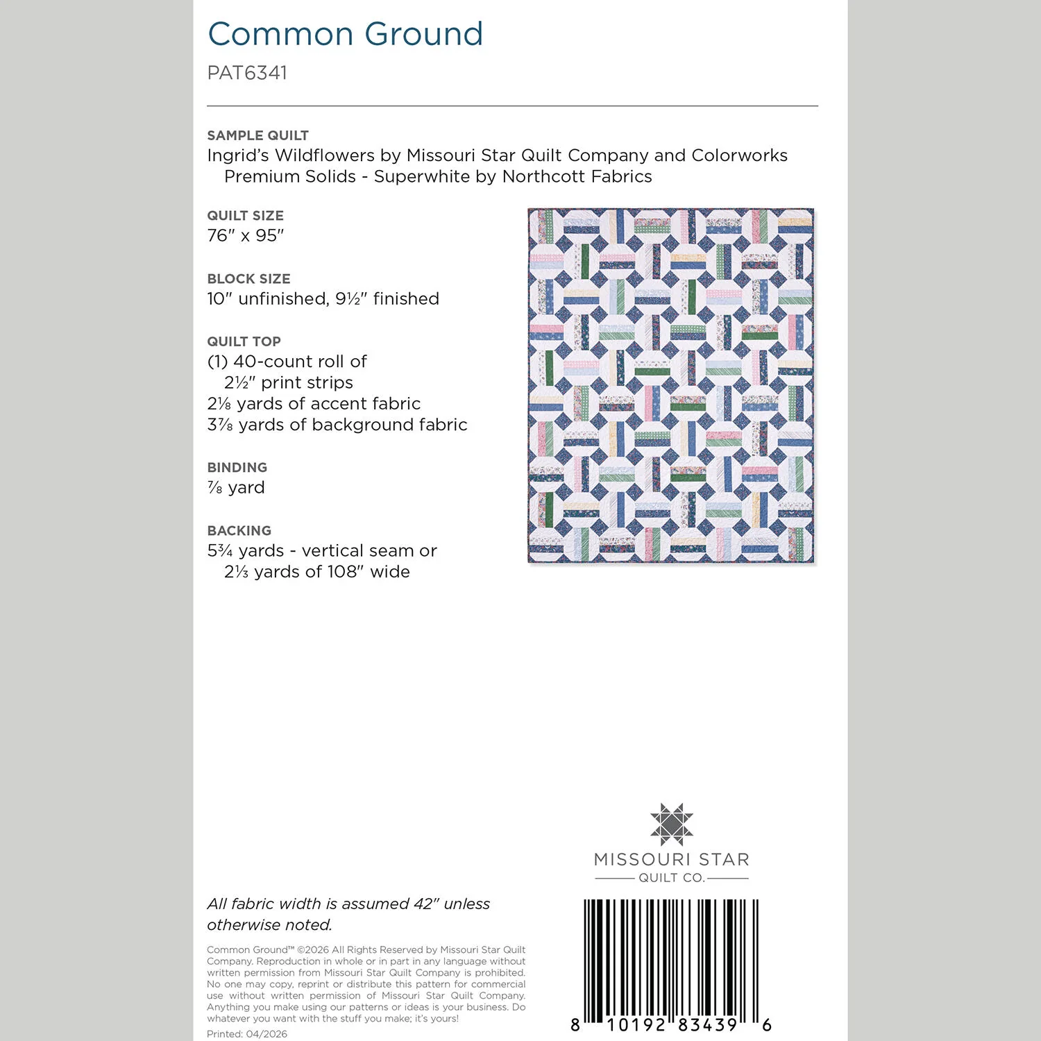 Common Ground Quilt Pattern by Missouri Star - Image 2