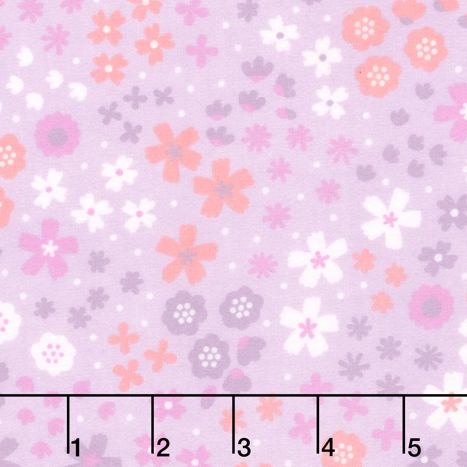 Cozy Cotton Flannels - Flowers Wisteria Yardage