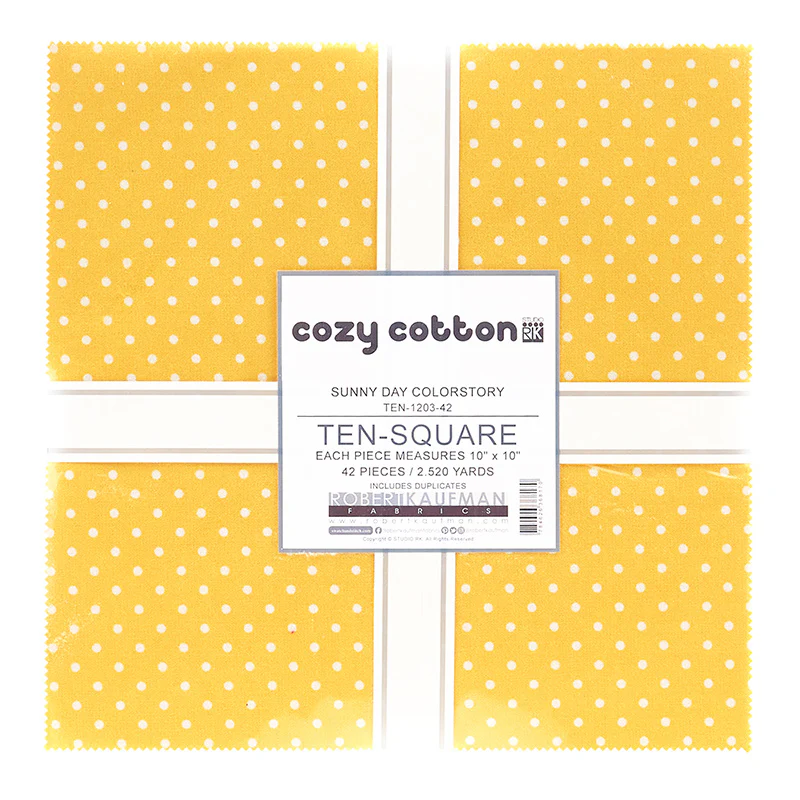 Cozy Cotton Flannels - Sunny Day Colorstory Ten Squares - Image 2