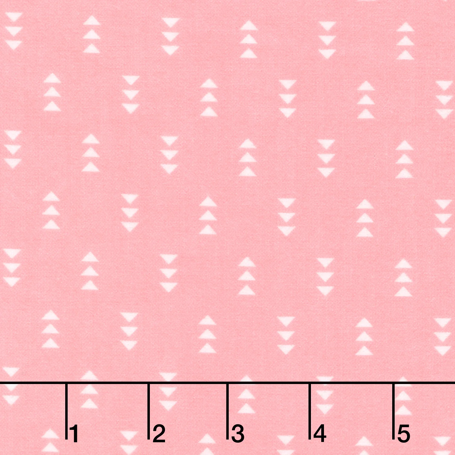 Cozy Cotton Flannels - Triangles Azalea Yardage