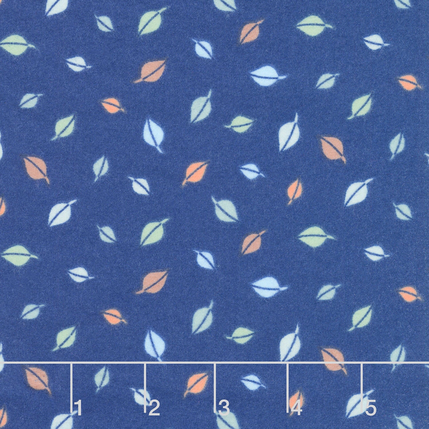 Cozy Forest Comfort Flannel - Forest Leaves Navy Yardage