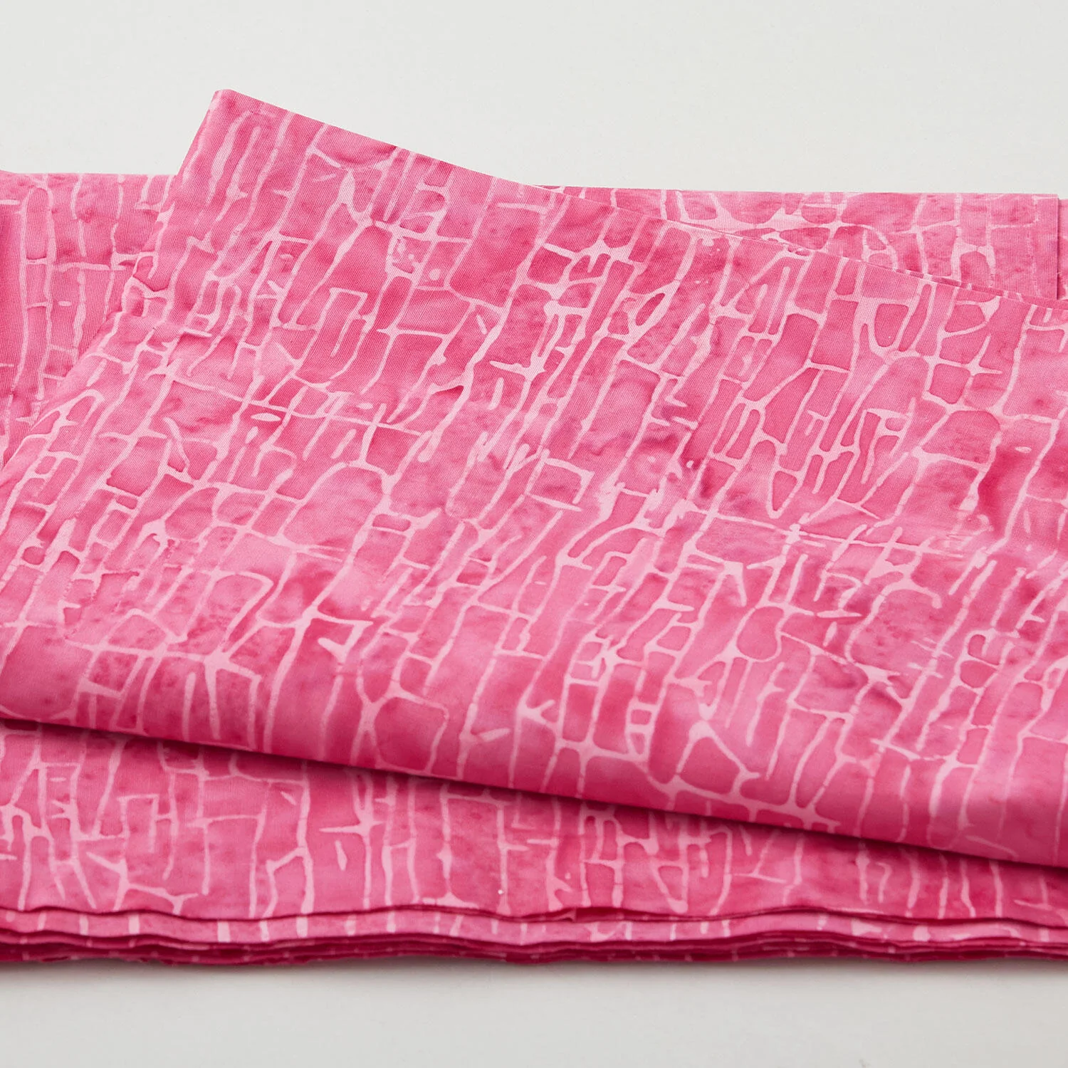 Crackle Texture Pink Batik 2 Yard Cut