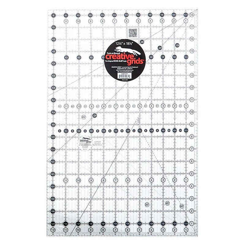 Creative Grids Quilt Ruler 12-1/2" x 18-1/2" - Image 2