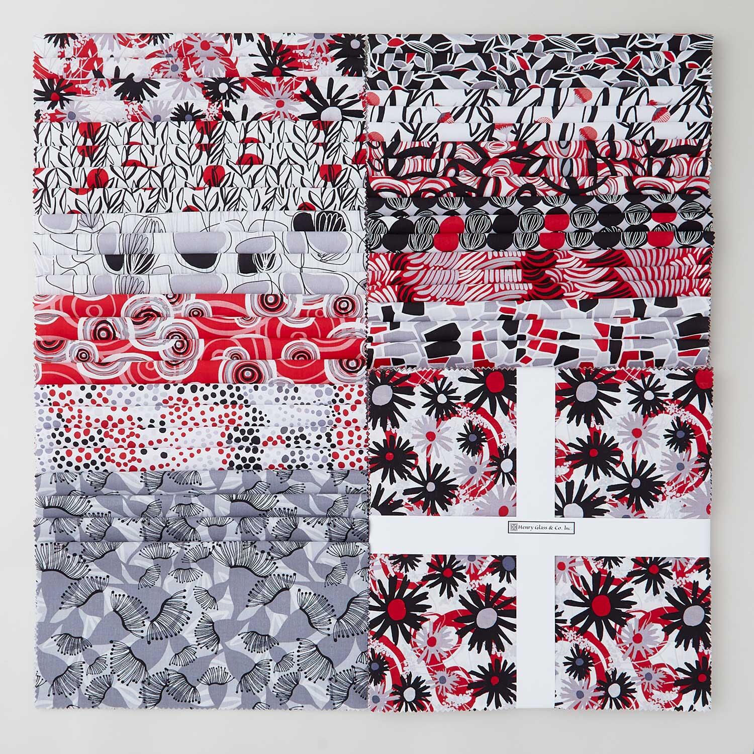Crimson Garden Favorites 10" Squares