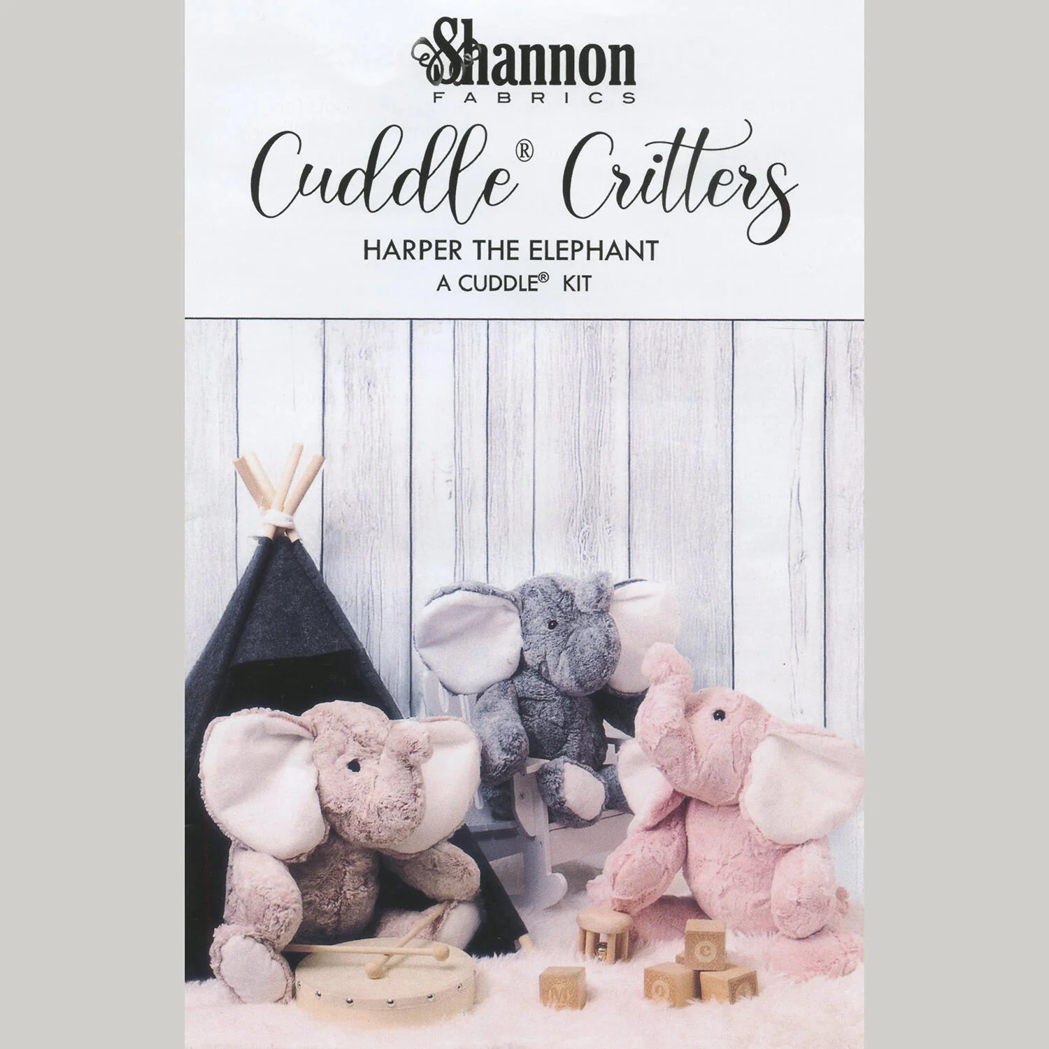 Cuddle Kit - Cuddle Critter Elephant Harper Rose - Image 5