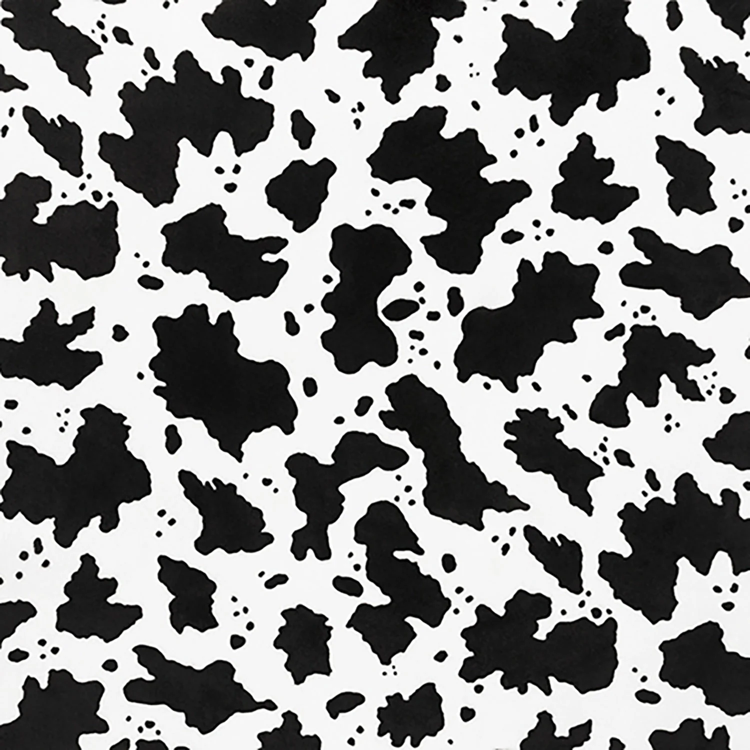 Cuddle® Prints - Cow Moo Black Digitally Printed Yardage