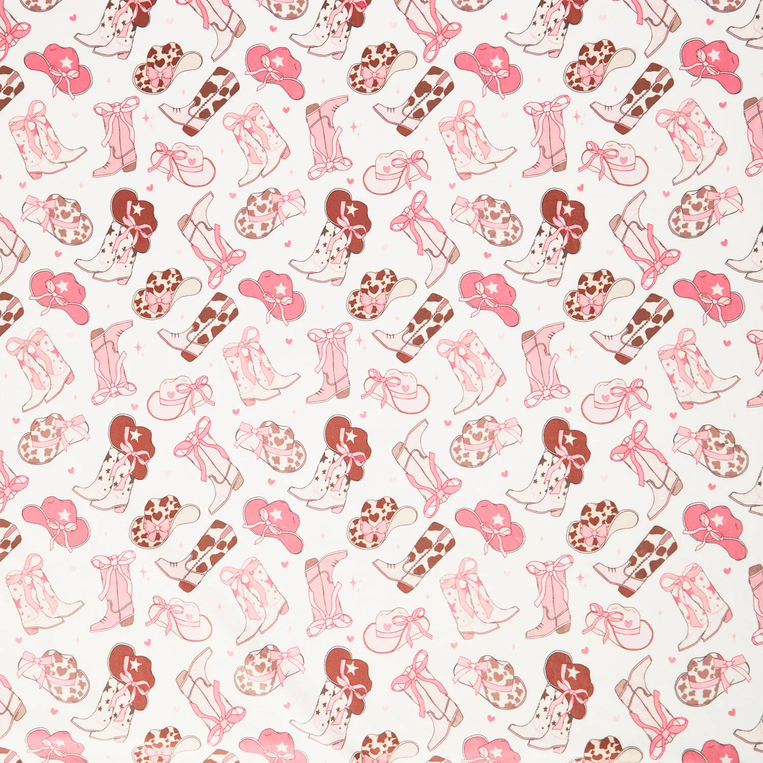 Cuddle® Prints - Fancy Boots Hot Pink Yardage