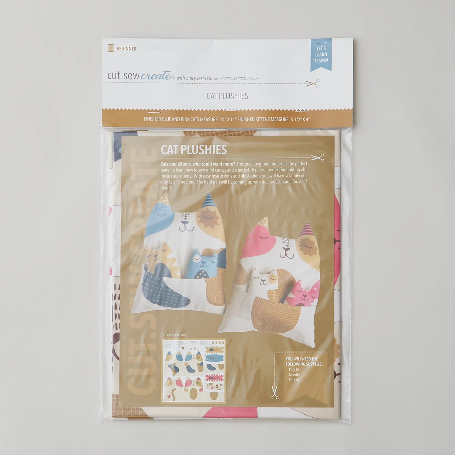 Cut Sew Create Part Two - Cat Plushies Kit - Image 5