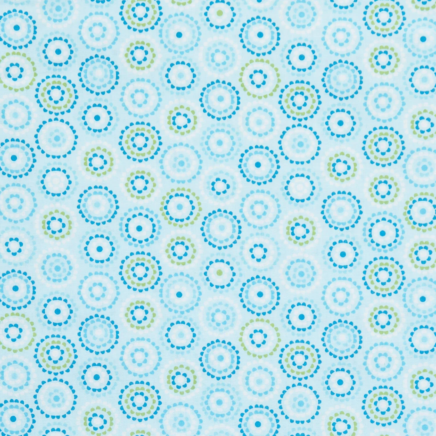 Daisy Up - Rings Turquoise 2 Yard Cut - Image 2