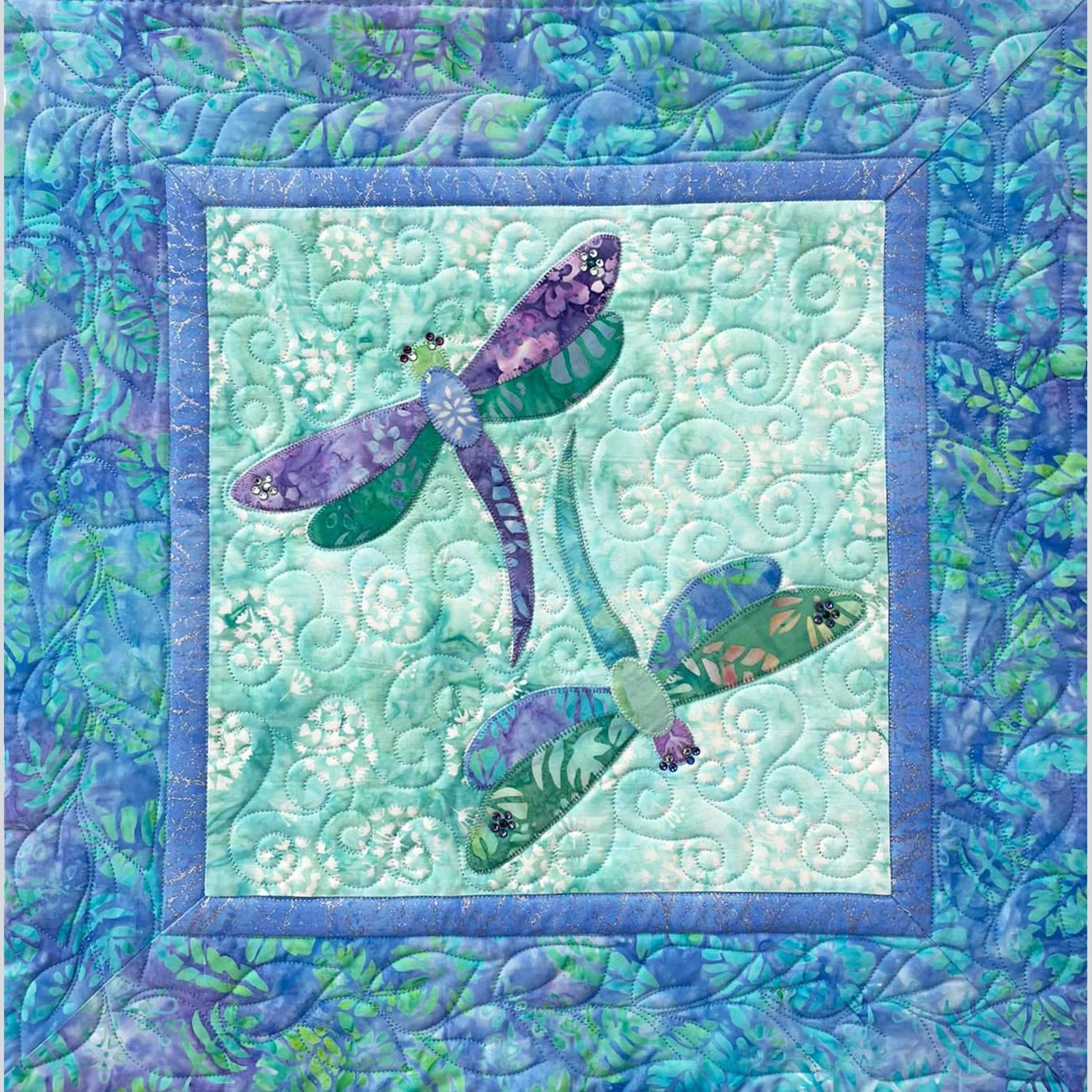 Dancing Dragonflies Table Runner & Pillow Shams Kit - Image 2