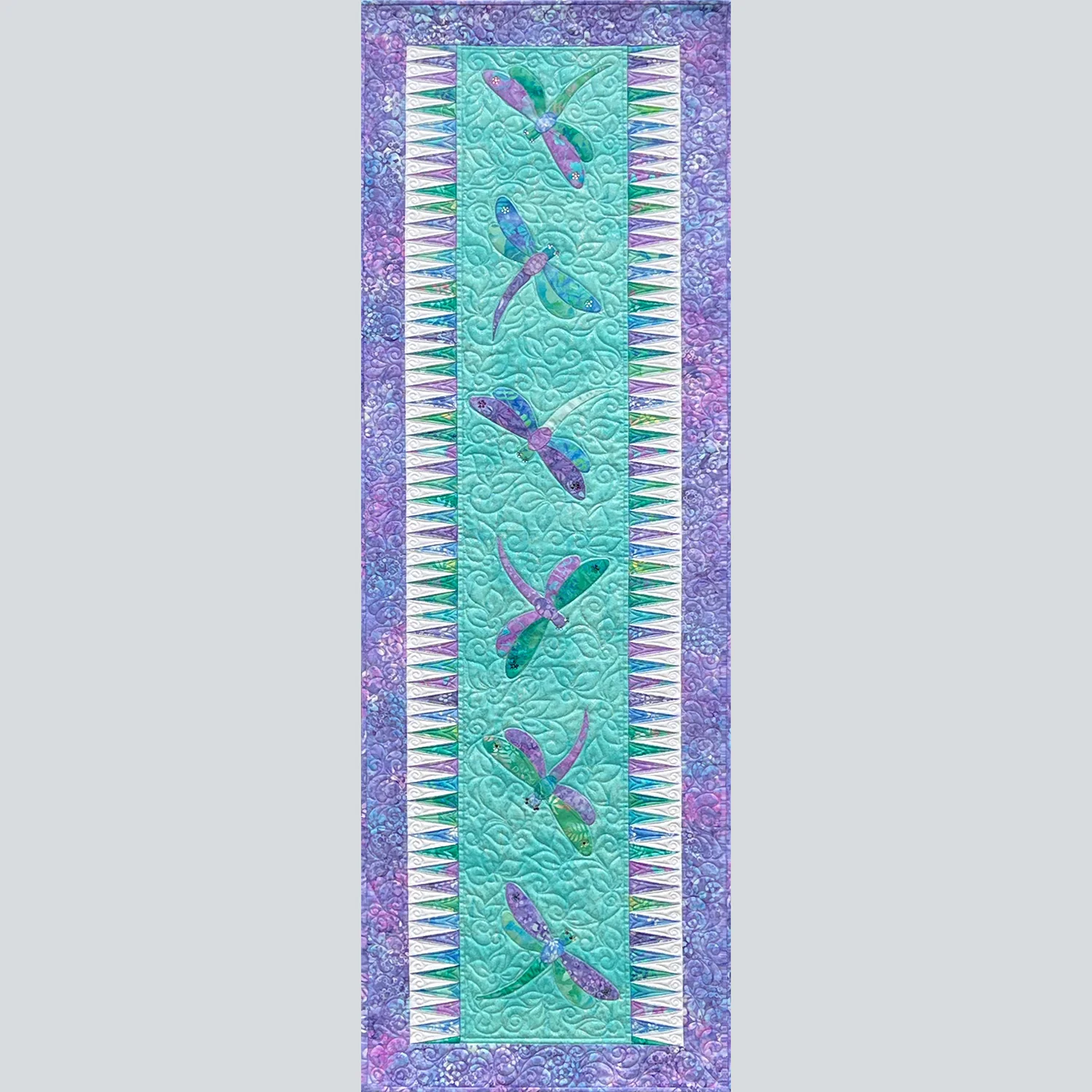 Dancing Dragonflies Table Runner & Pillow Shams Kit - Image 3