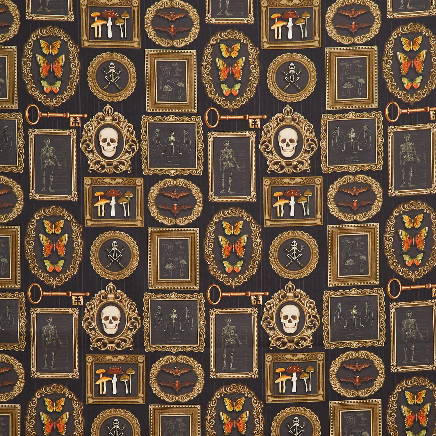 Dark Academia - Gallery Wall Black Yardage
