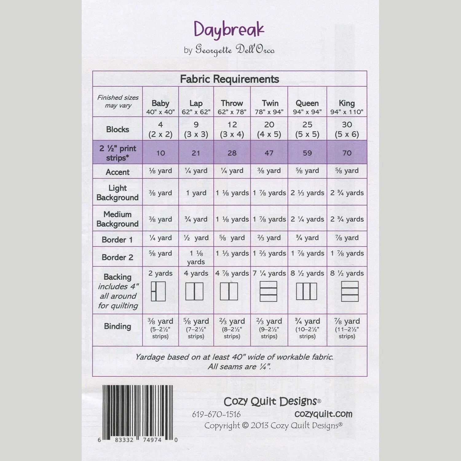 Daybreak Quilt Pattern - Image 2
