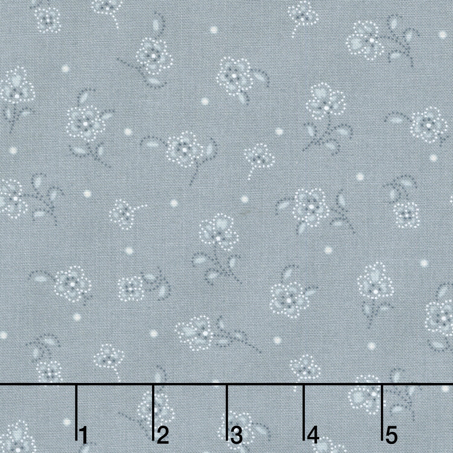 Daybreak - Tossed Flower Blue Yardage