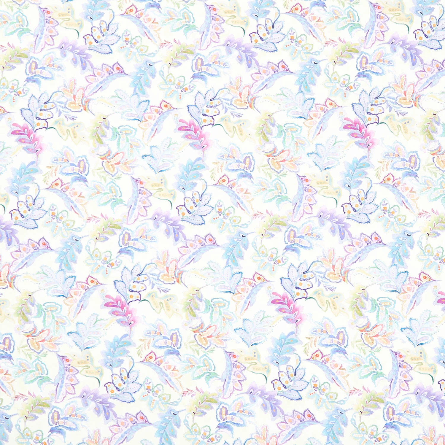 Daydreams - Large Leaves Multi Yardage