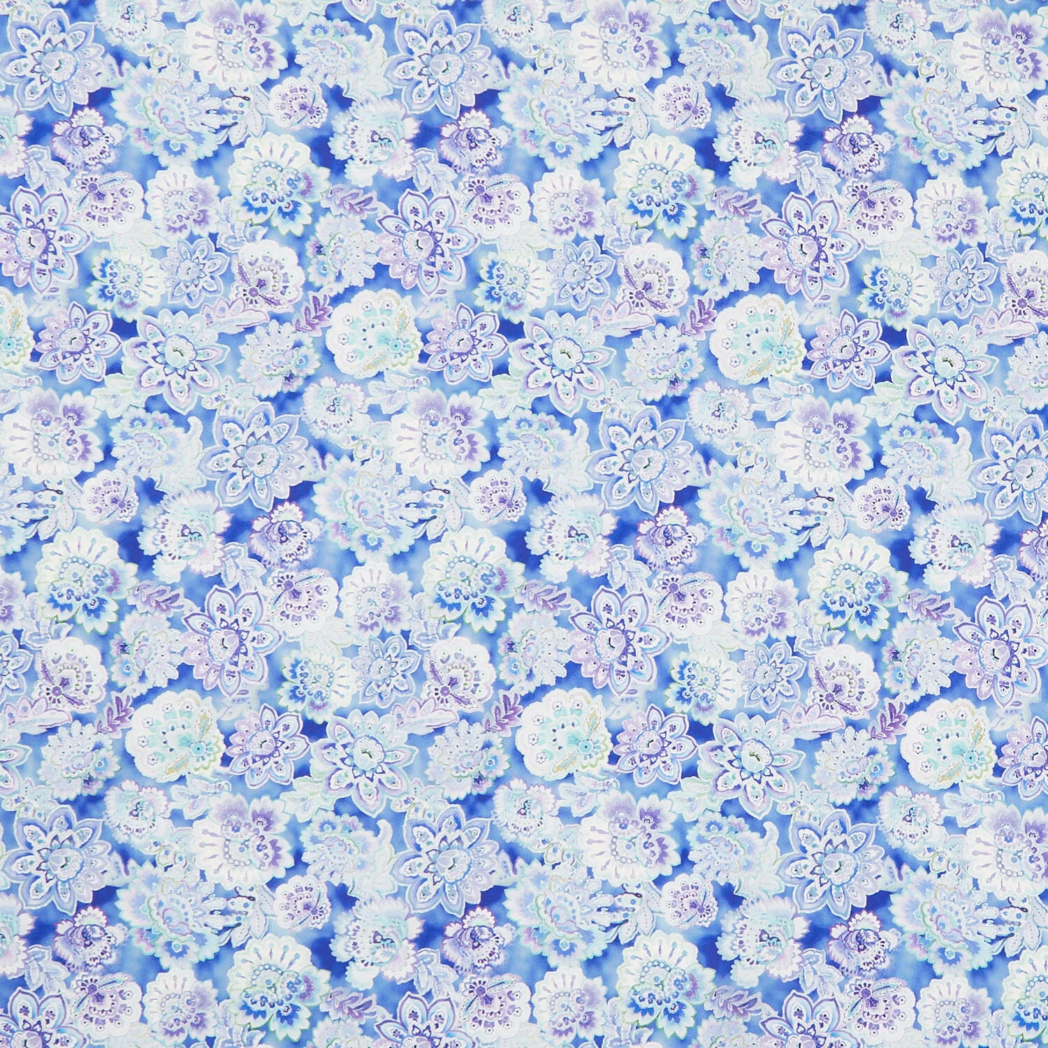 Daydreams - Small Floral Blue Yardage