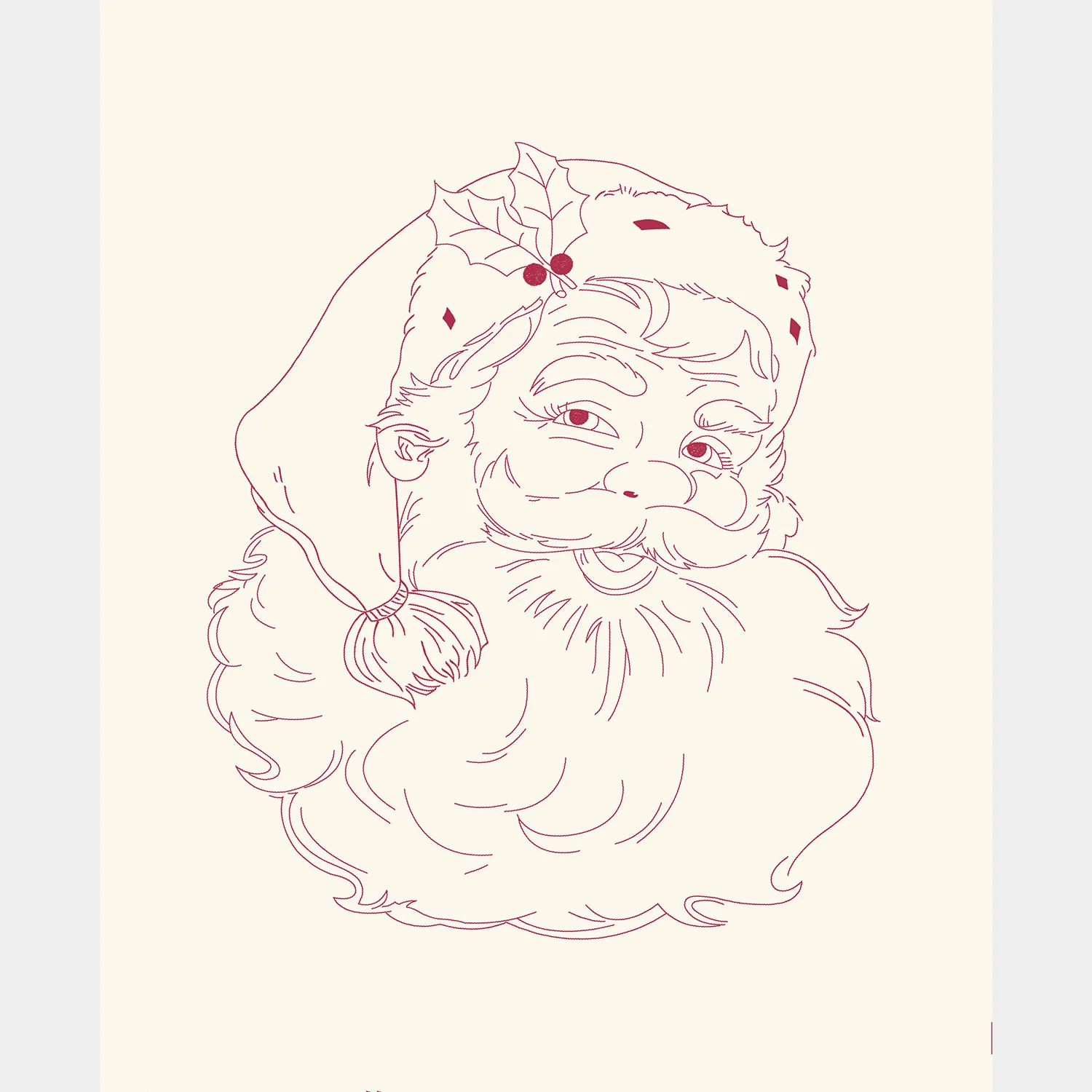 Dear Santa - Santa Snow Panel