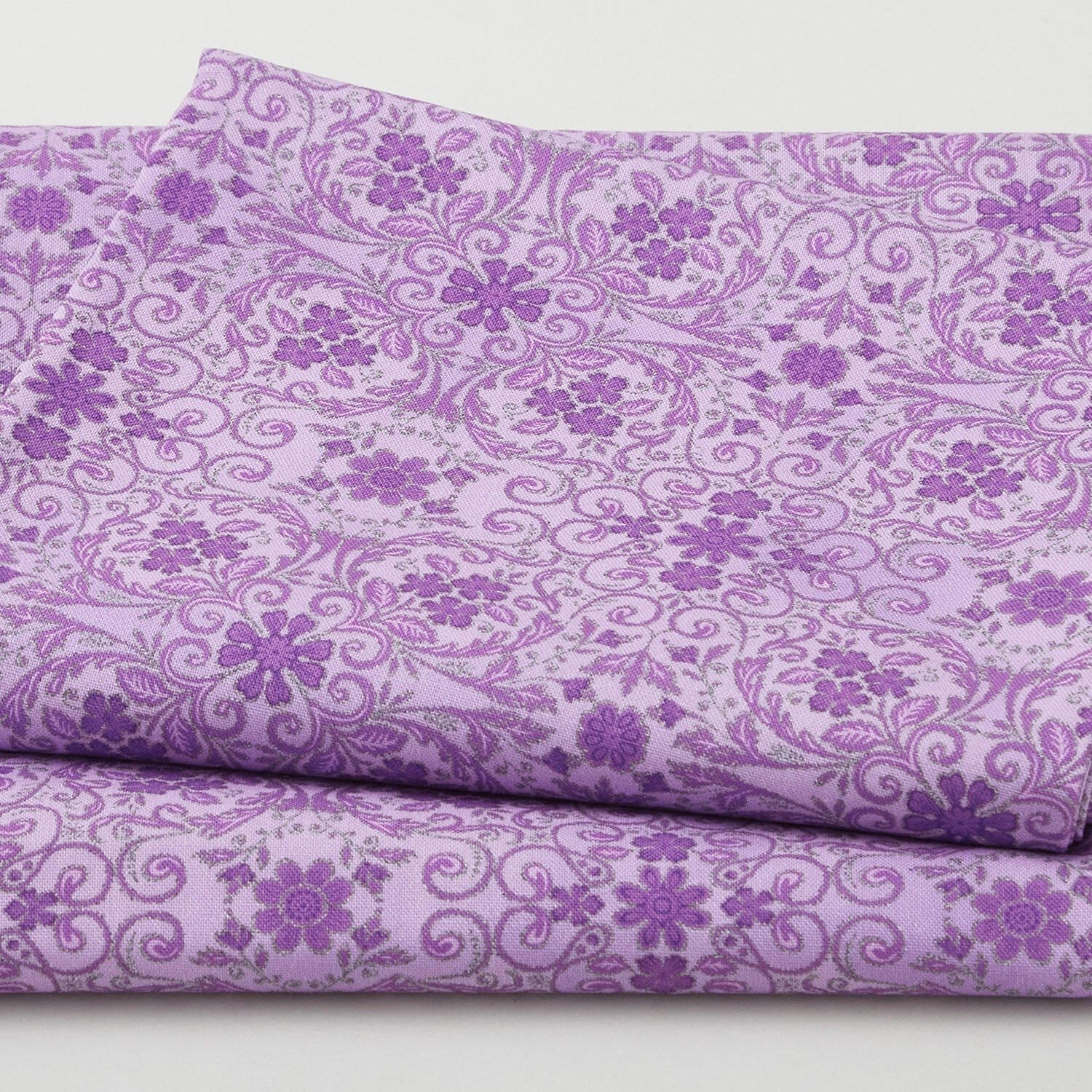 Decadent Blossoms Favorites - Lavender Damask 2 Yard Cut
