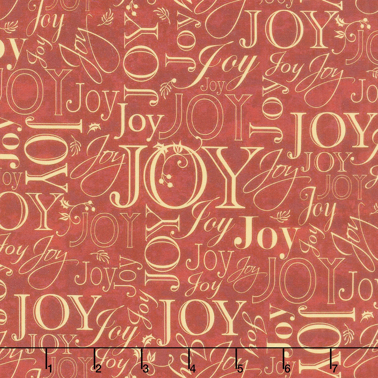 Deck the Halls - Joy Blender Red Yardage
