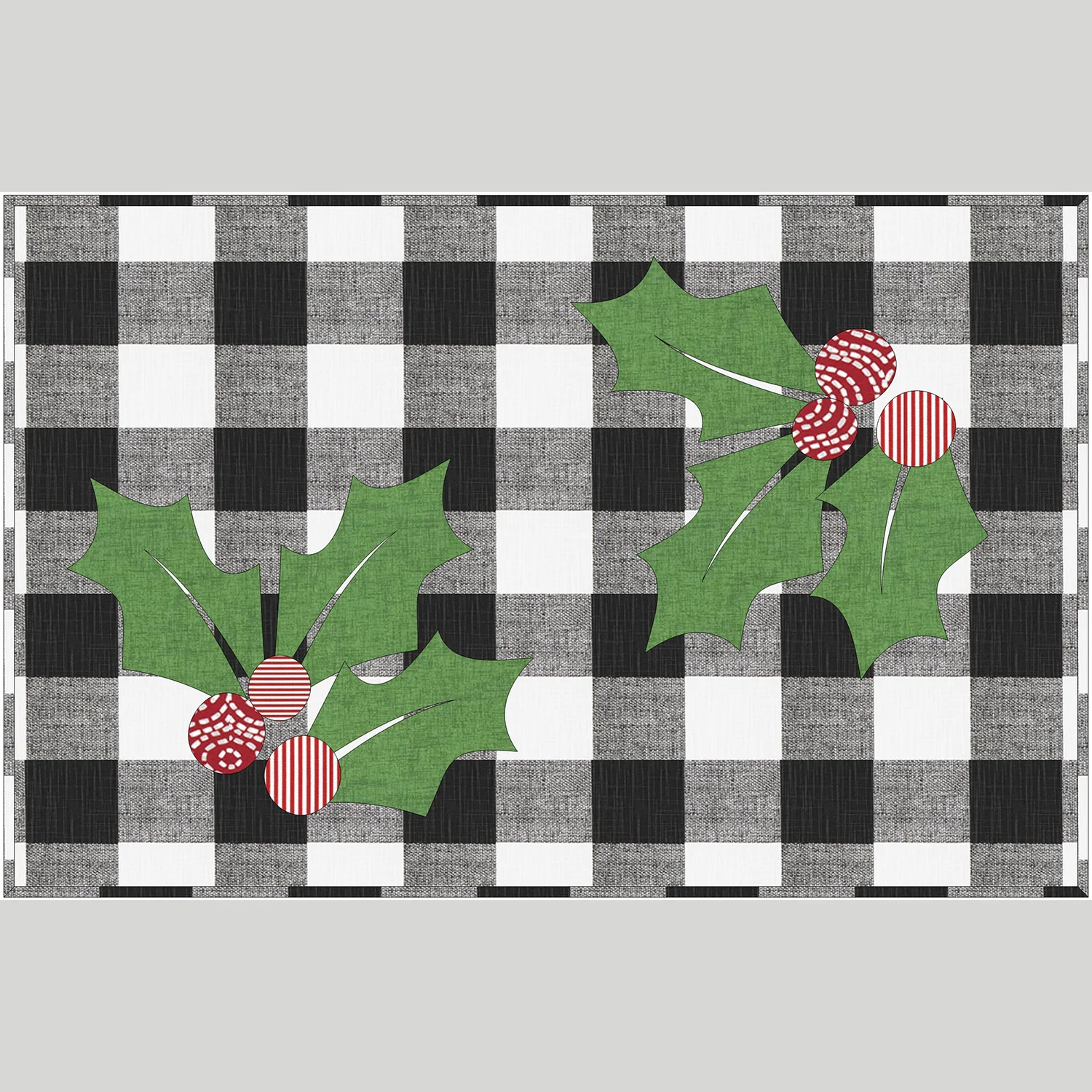 Deck the Holly Floor Canvas Kit