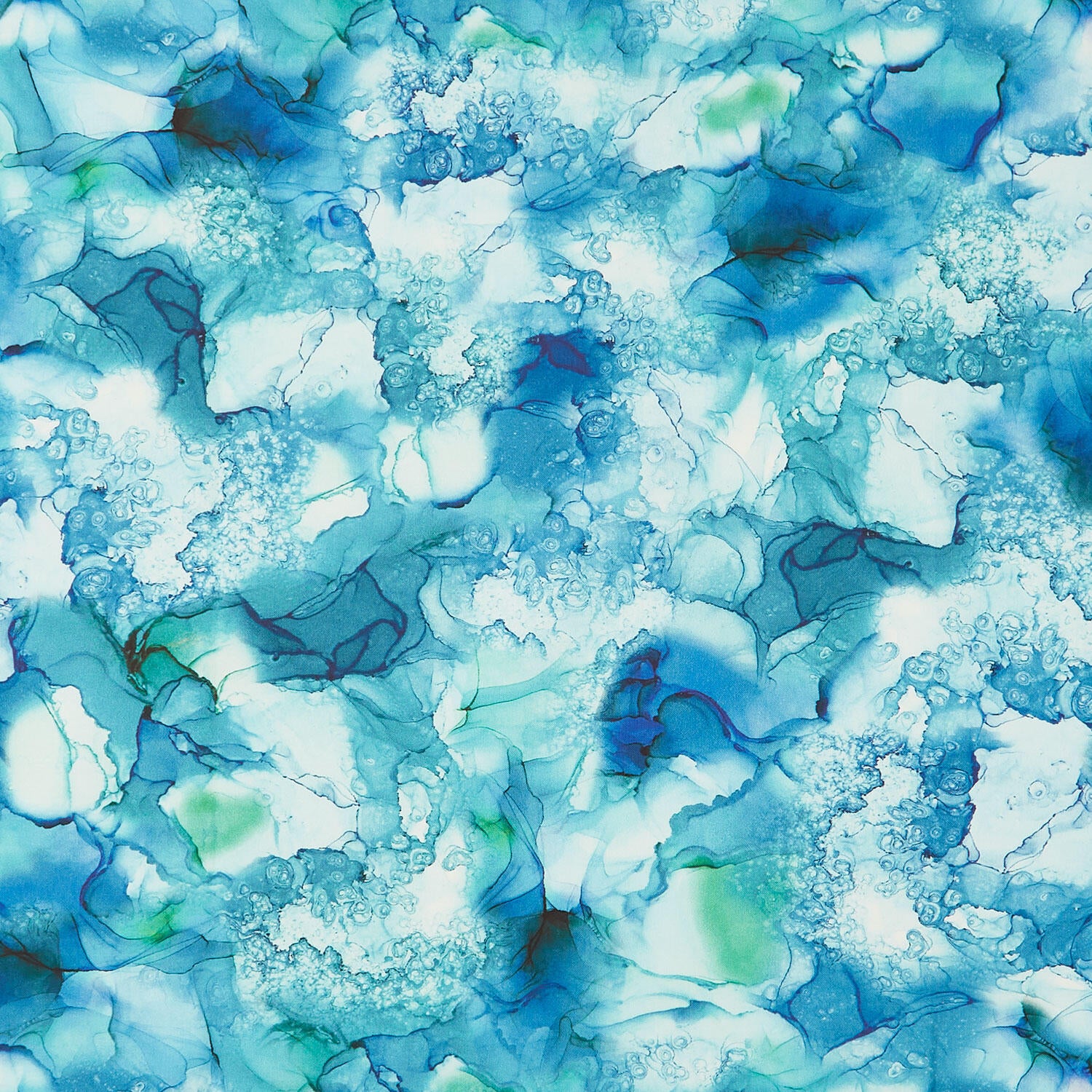 Deep Blue - Sea Texture Blue Multi Yardage