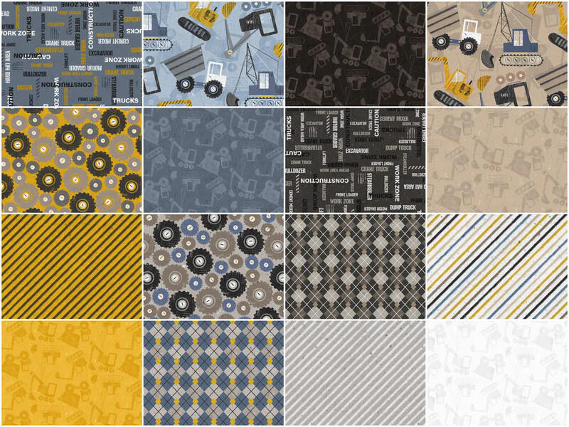 Diggers and Dozers 10" Squares - Image 3