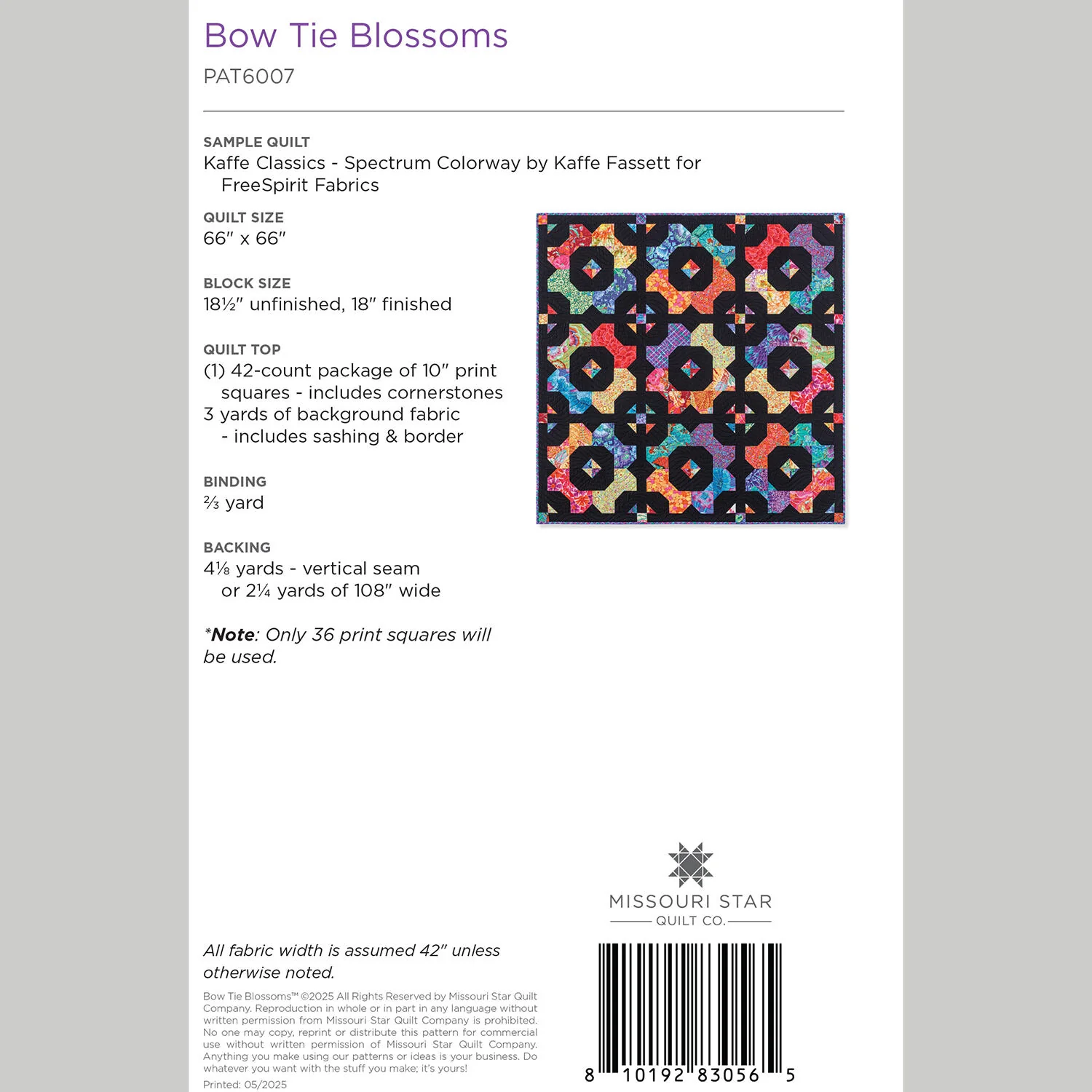Digital Download - Bow Tie Blossoms Quilt Pattern by Missouri Star - Image 2