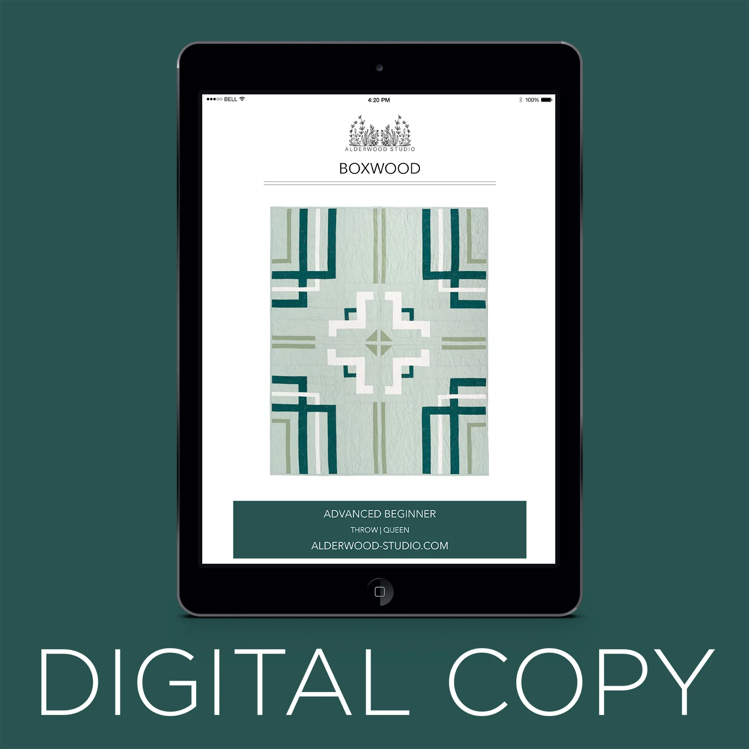 Digital Download - Boxwood Quilt Pattern