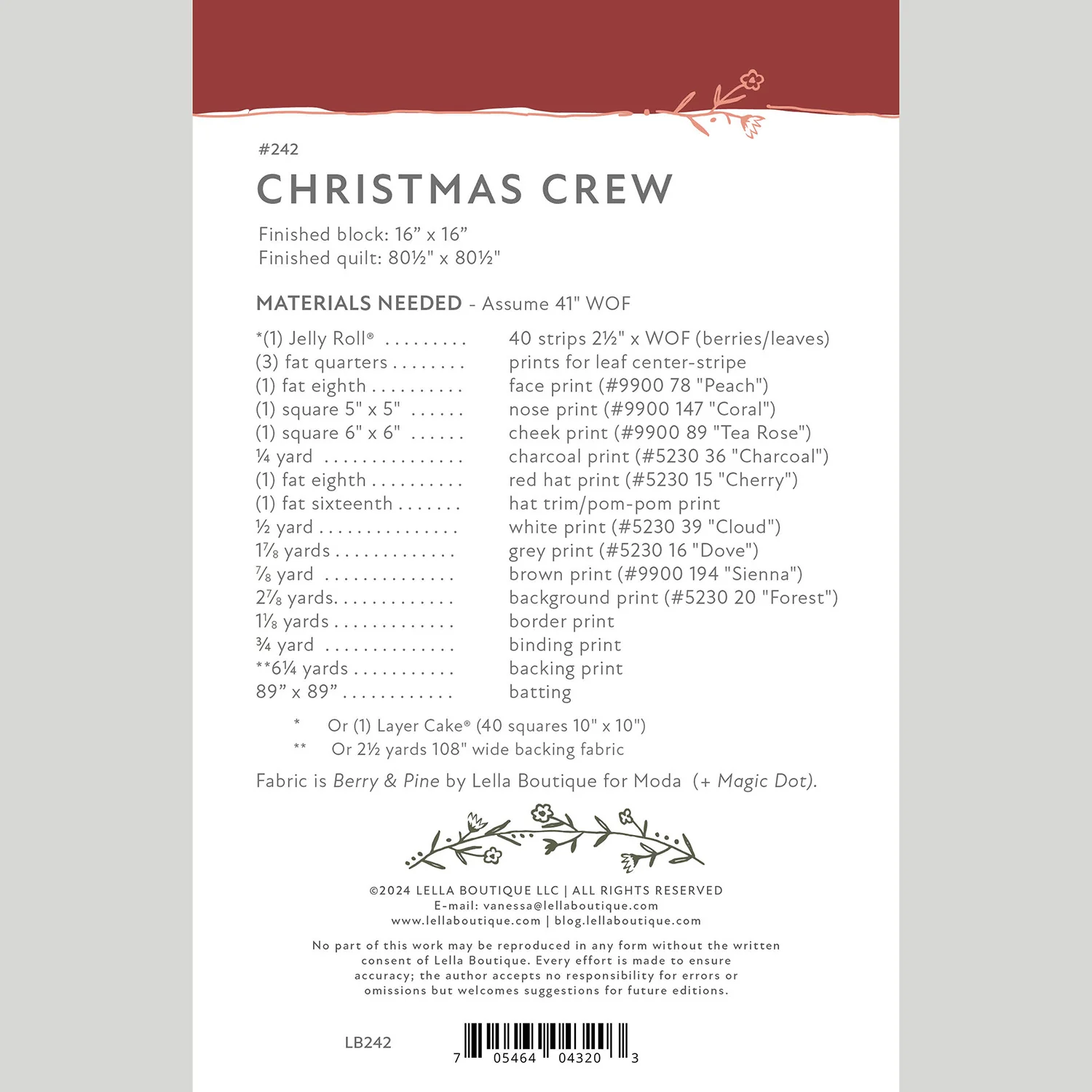 Digital Download - Christmas Crew Quilt Pattern - Image 2