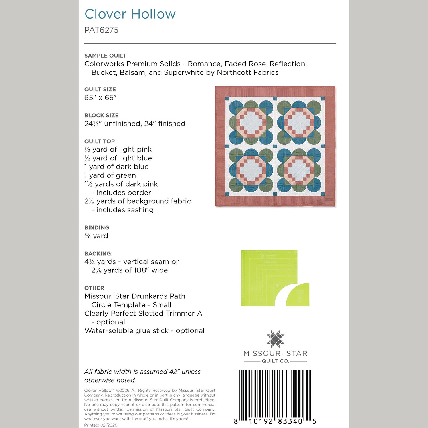 Digital Download - Clover Hollow Quilt Pattern by Missouri Star - Image 2