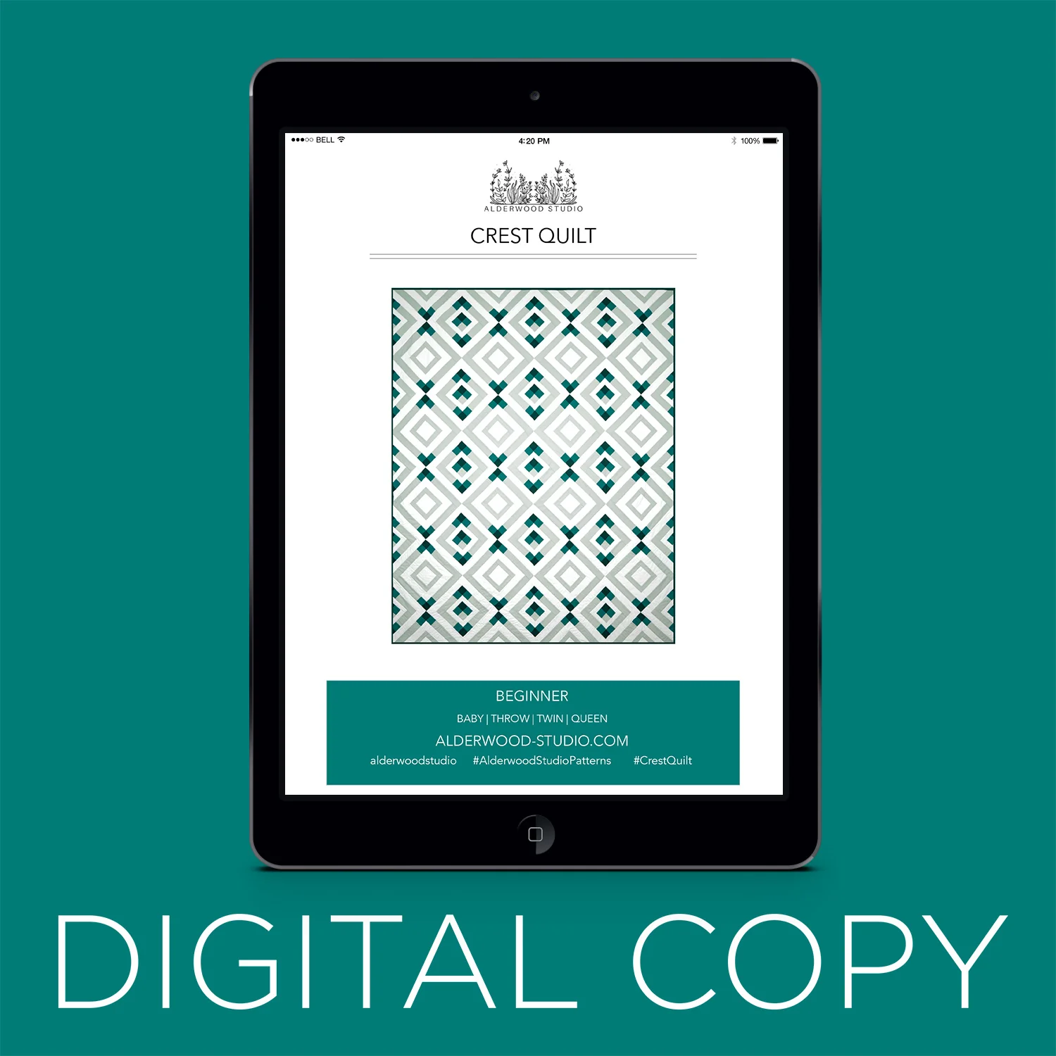 Digital Download - Crest Quilt Pattern