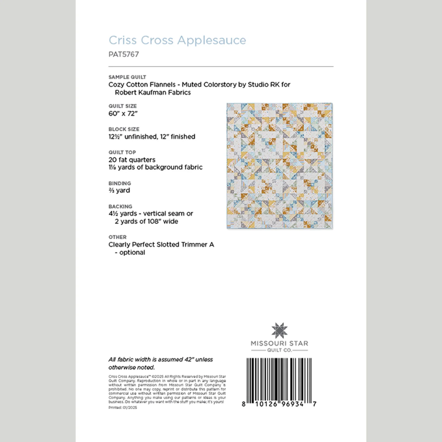 Digital Download - Criss Cross Applesauce Quilt Pattern by Missouri Star - Image 2