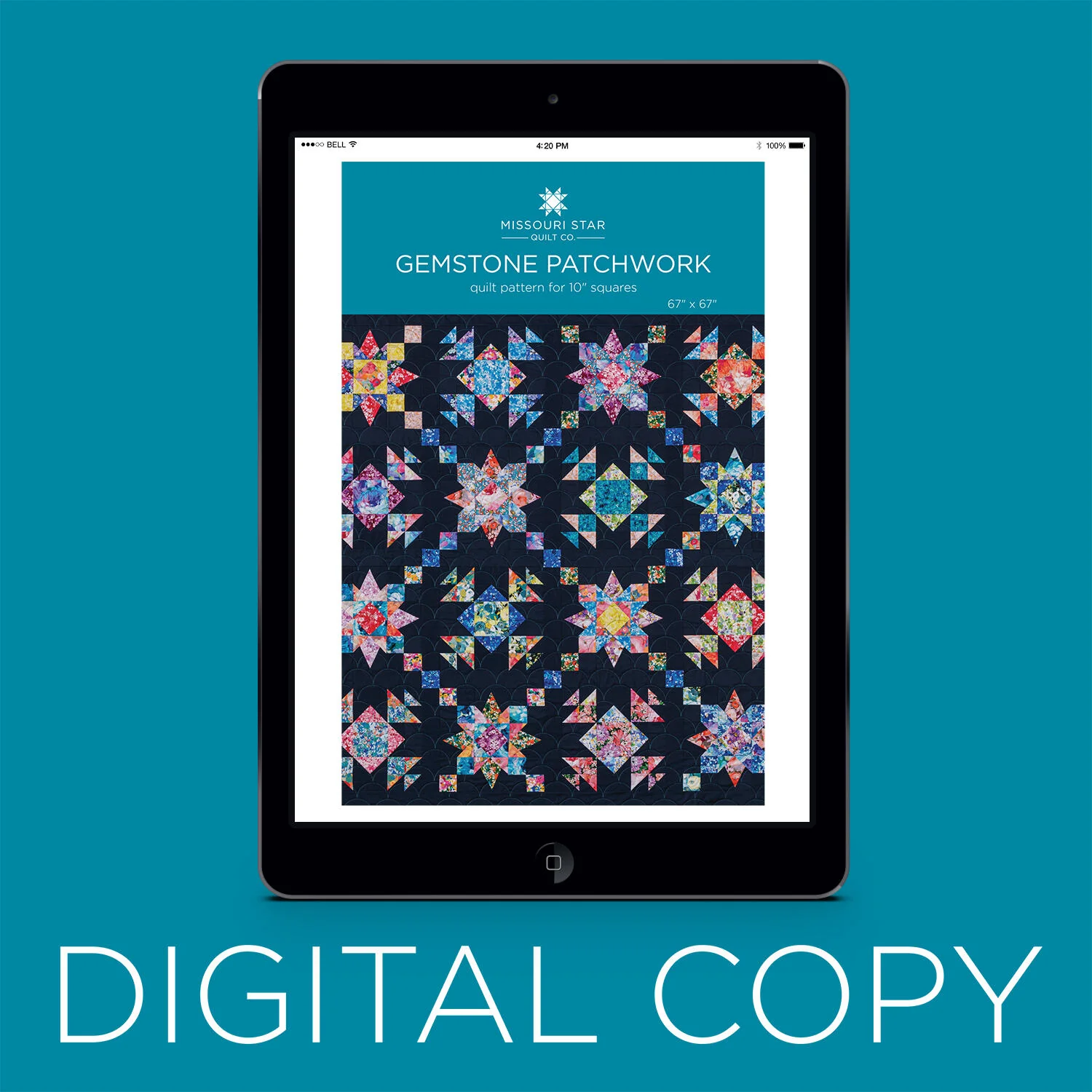 Digital Download - Gemstone Patchwork Quilt Pattern by Missouri Star
