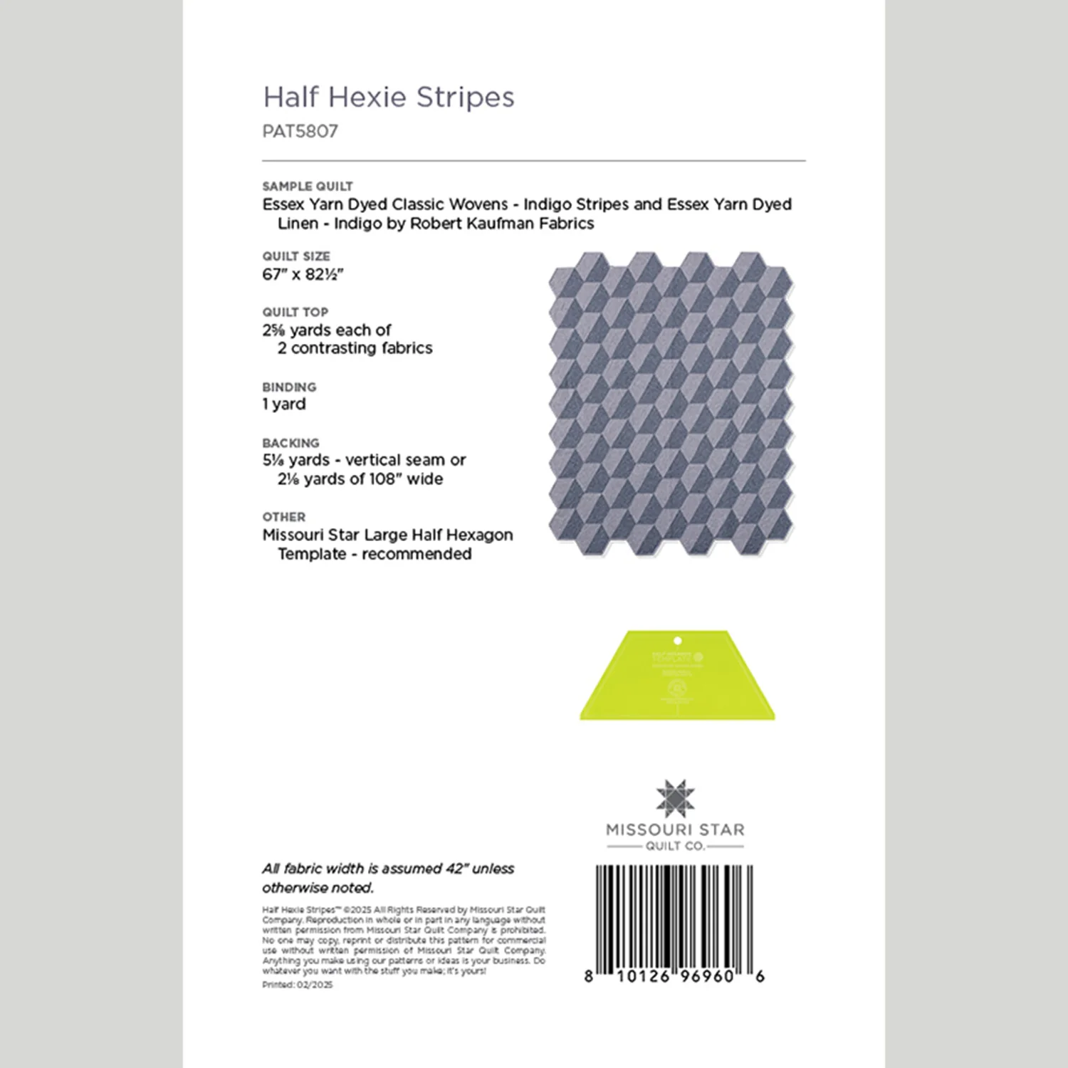 Digital Download - Half Hexie Stripes Quilt Pattern by Missouri Star - Image 2