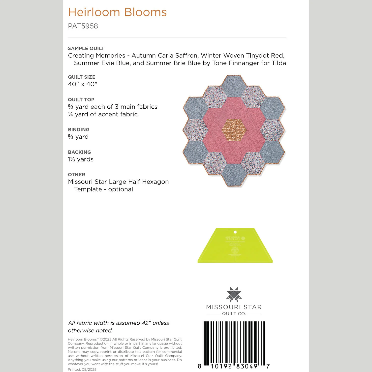 Digital Download - Heirloom Blooms Quilt Pattern by Missouri Star - Image 2