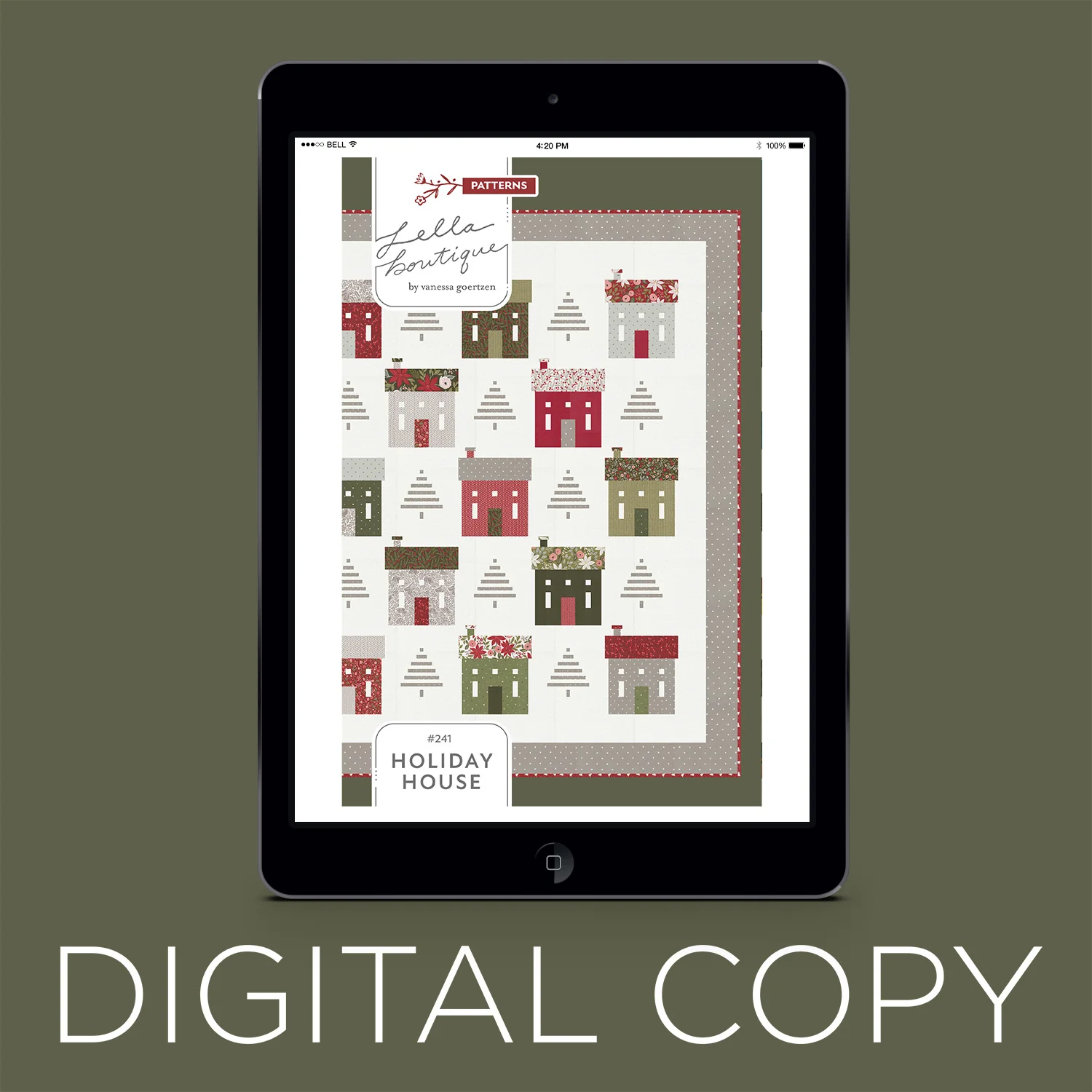 Digital Download - Holiday House Quilt Pattern