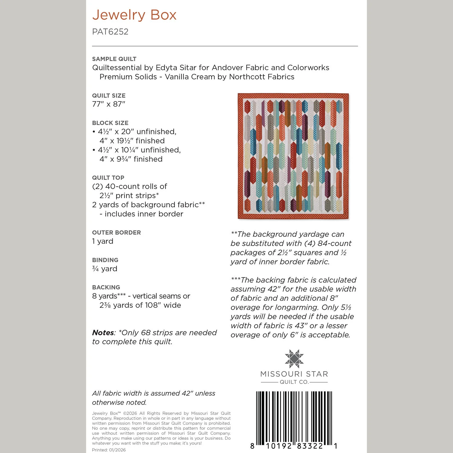 Digital Download - Jewelry Box Quilt Pattern by Missouri Star - Image 2
