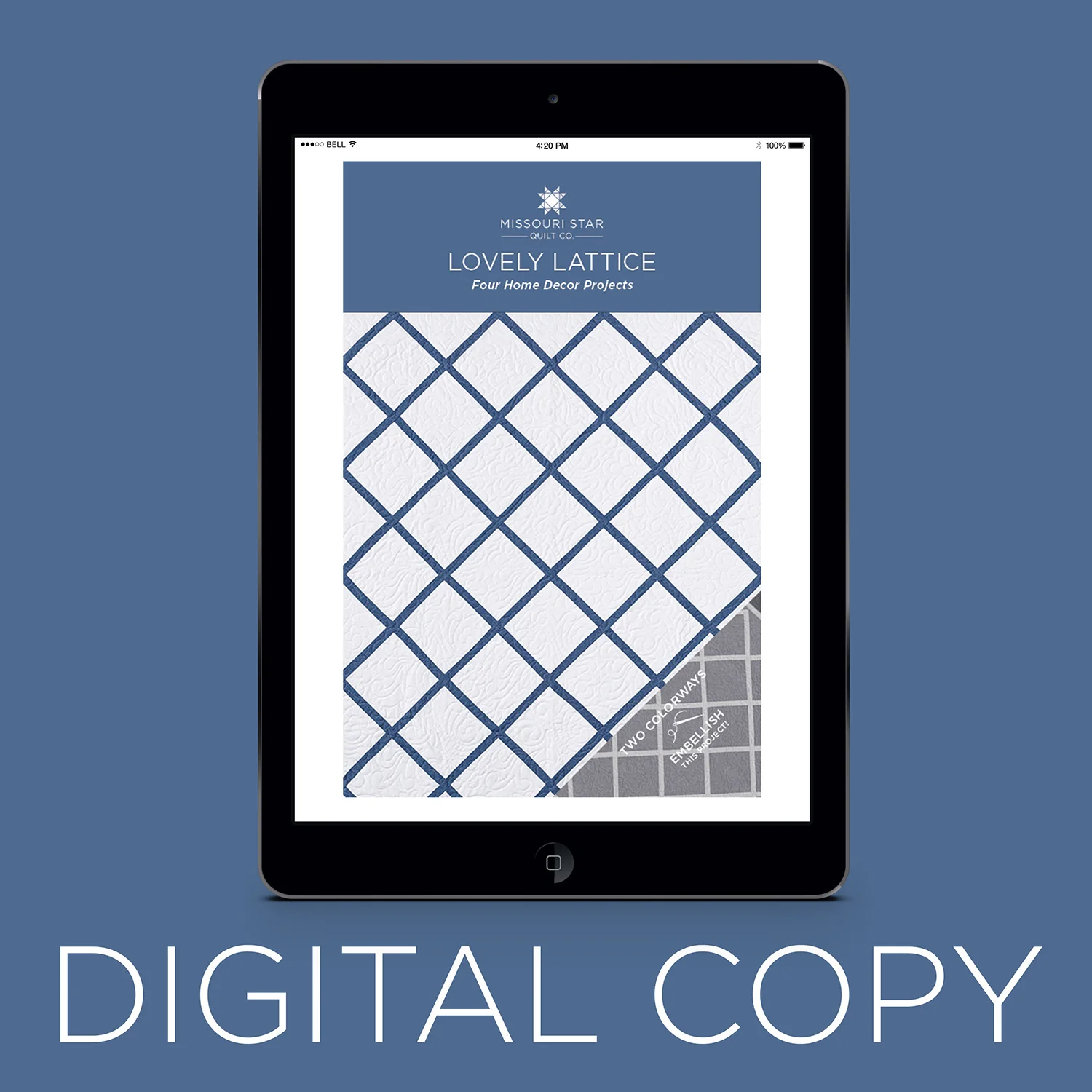 Digital Download - Lovely Lattice Quilt Pattern by Missouri Star
