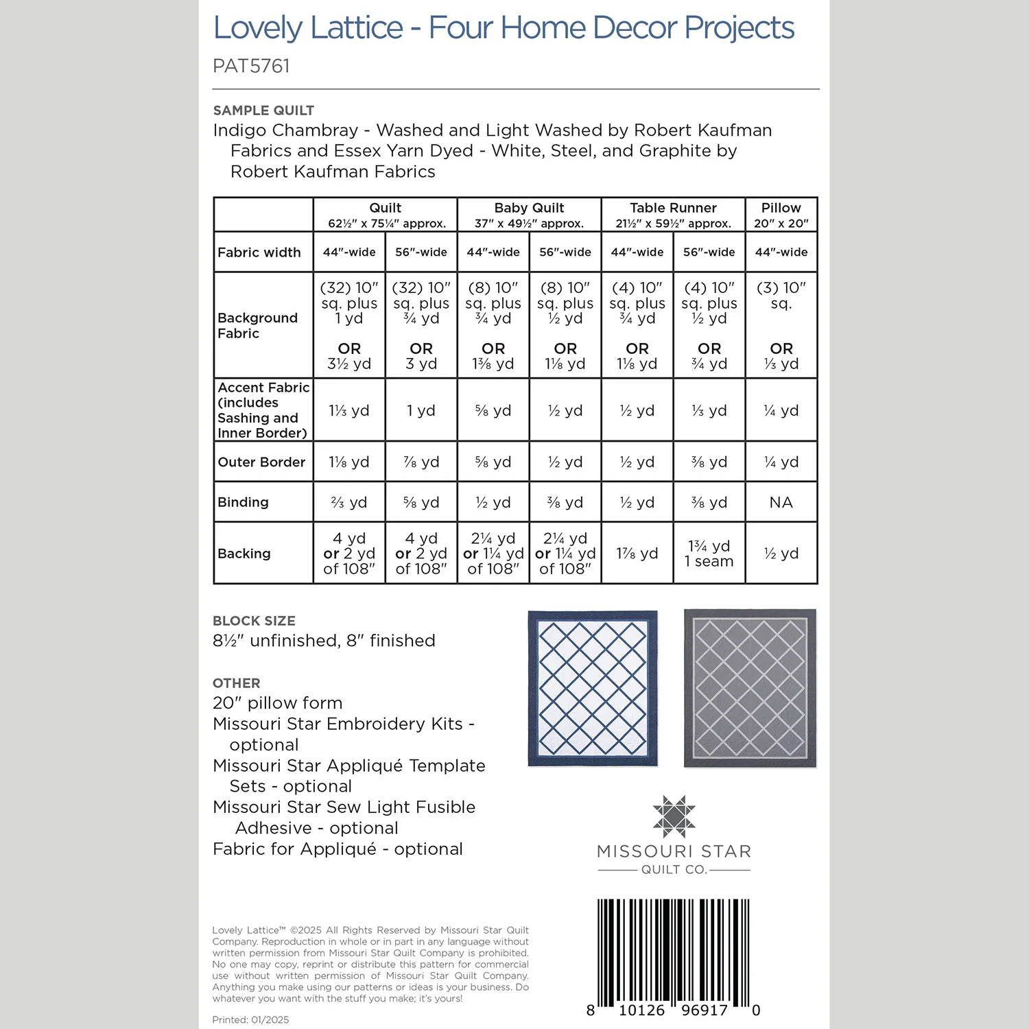Digital Download - Lovely Lattice Quilt Pattern by Missouri Star - Image 2