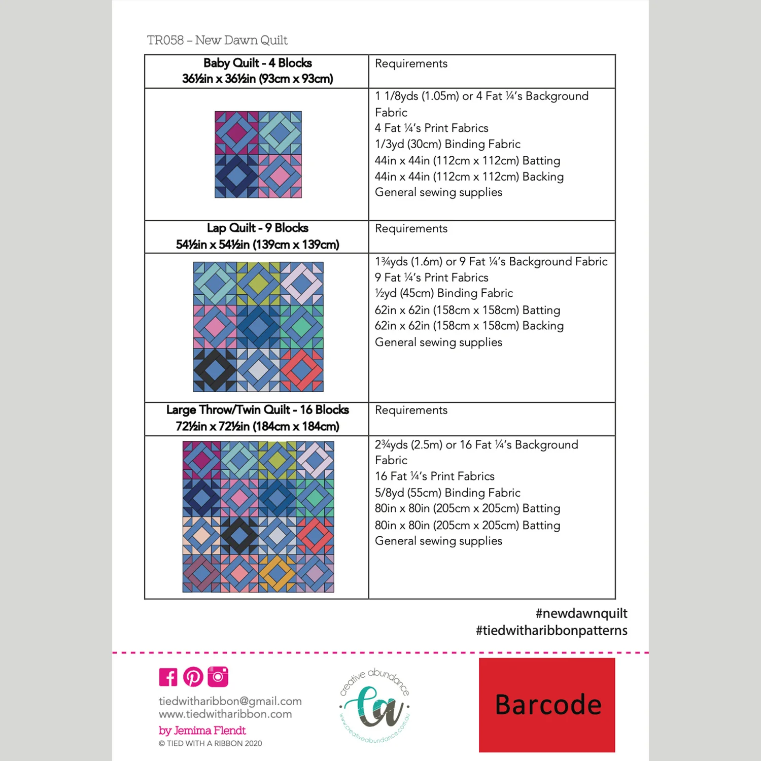 Digital Download - New Dawn Quilt Pattern - Image 2