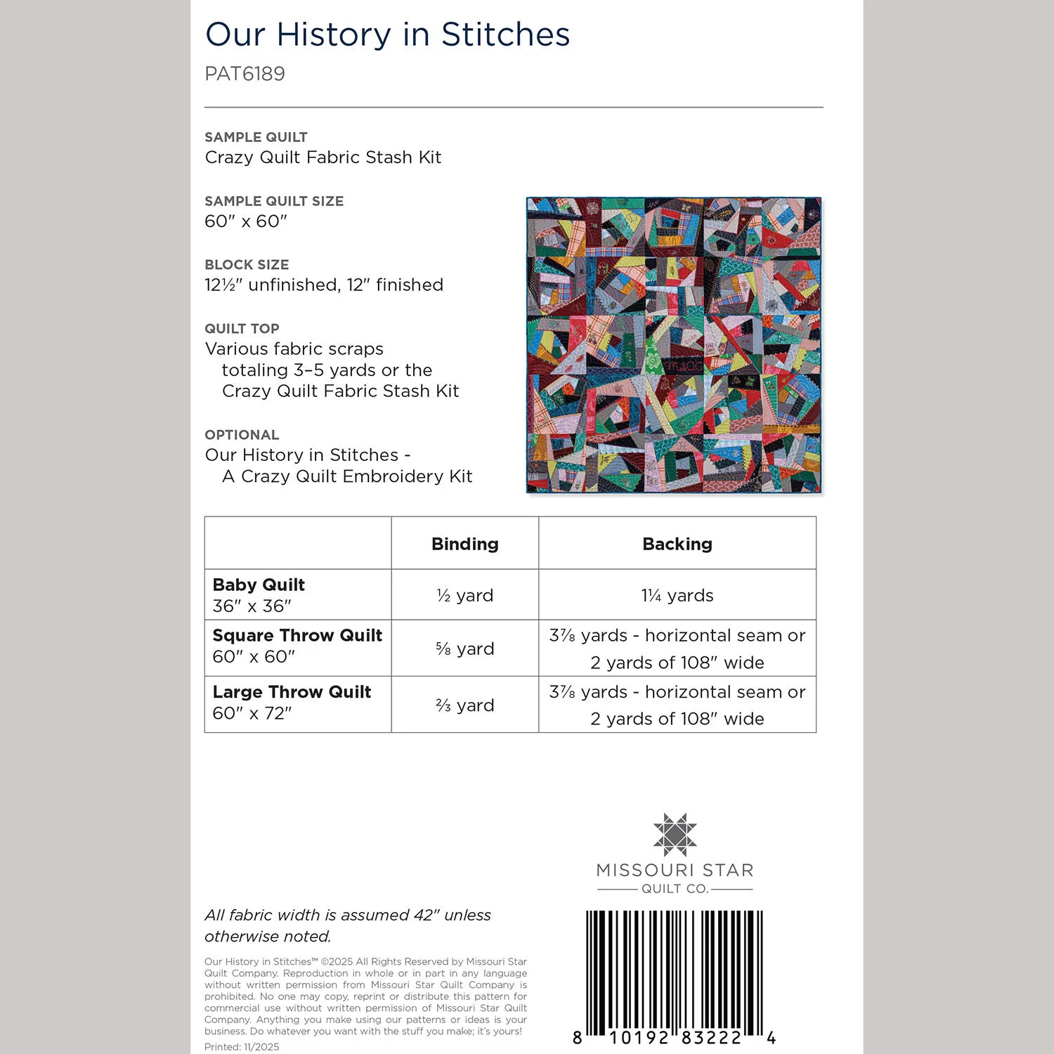 Digital Download - Our History in Stitches Quilt Pattern by Missouri Star - Image 2