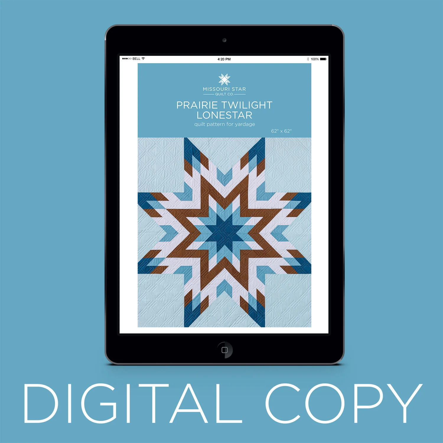 Digital Download - Prairie Twilight Lonestar Quilt Pattern by Missouri Star